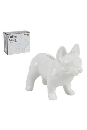 COFRE BULDOG FRANCES SENTADO DE CERAMICA CACHORRO