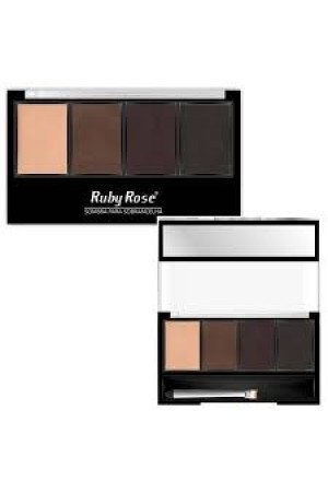 Paleta para Sobrancelha Ruby Rose Hb 9354 3 Cores e Primer