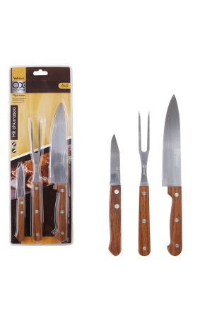 Kit Para Churrasco Holz 3pcs - Wellmix