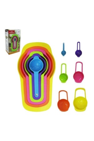 KIT DE MEDIDORES COM 6 PECAS EM PLASTICO - TAMANHOS: 7,5ML; 15ML; 60ML; 85ML; 125ML; 250ML