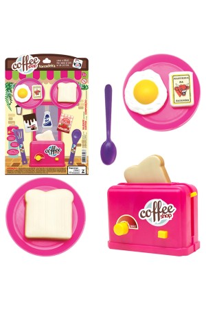 Kit cozinha infantil com torradeira + ovo coffee shop 11 pçs